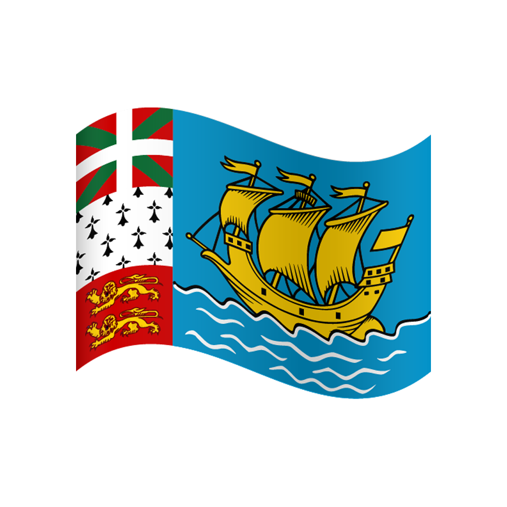 Saint Pierre And Miquelon Flag Transparent Image