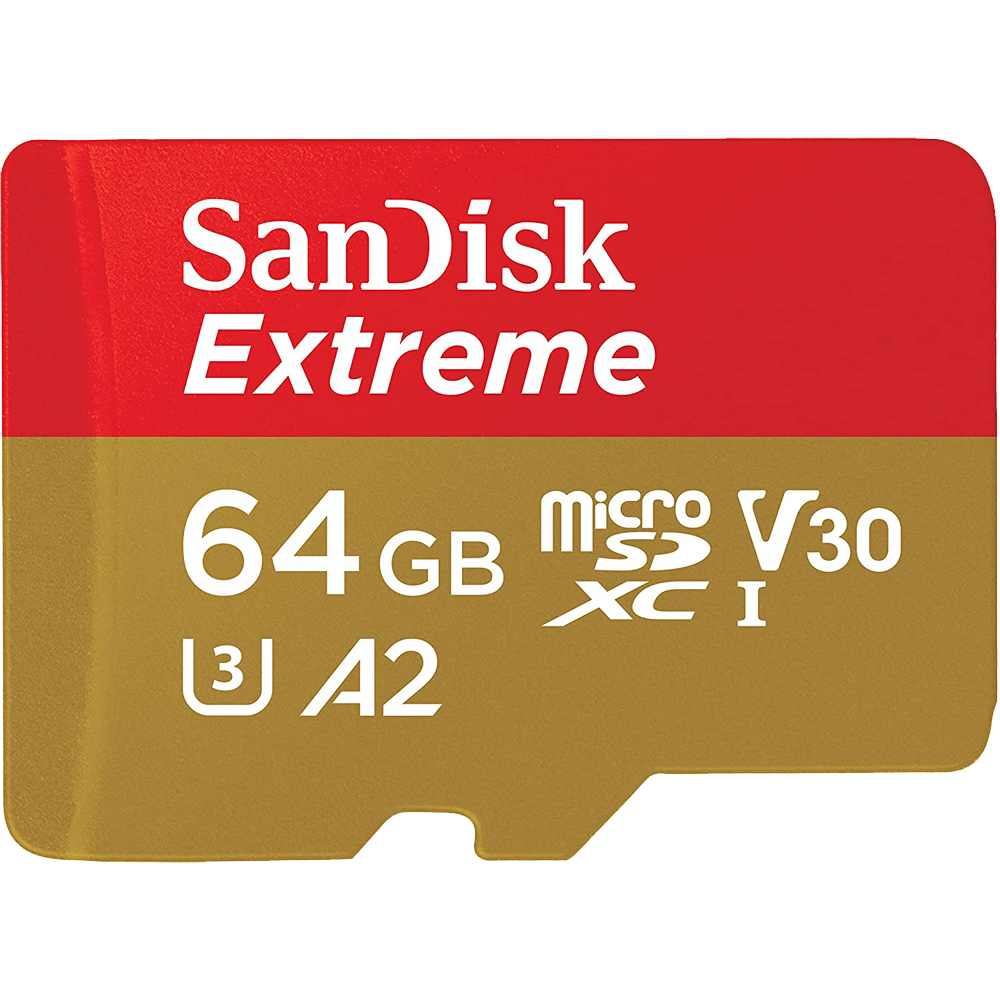 SanDisk Extreme Memory Card Transparent Image