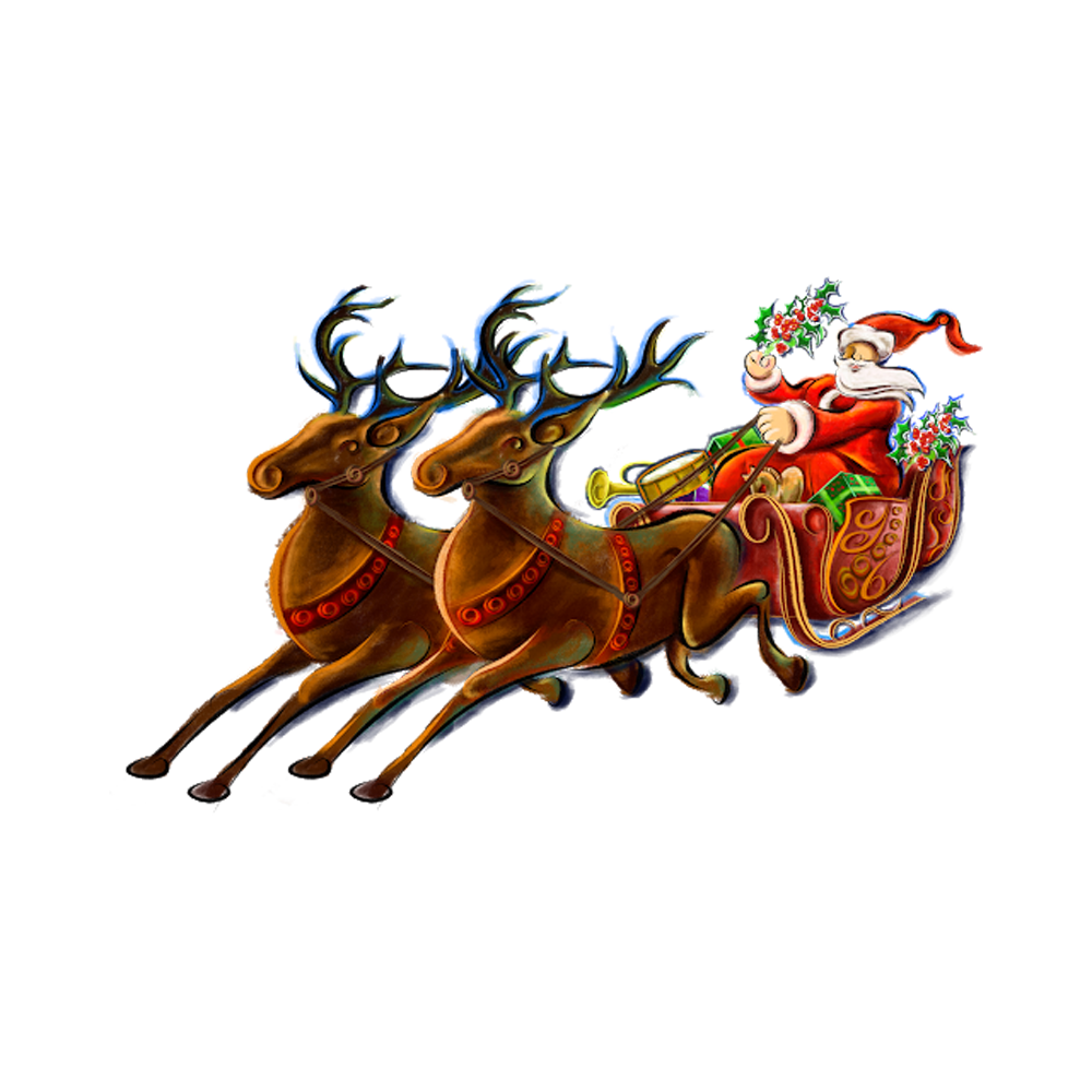 Santa Claus Reindeer Transparent Picture