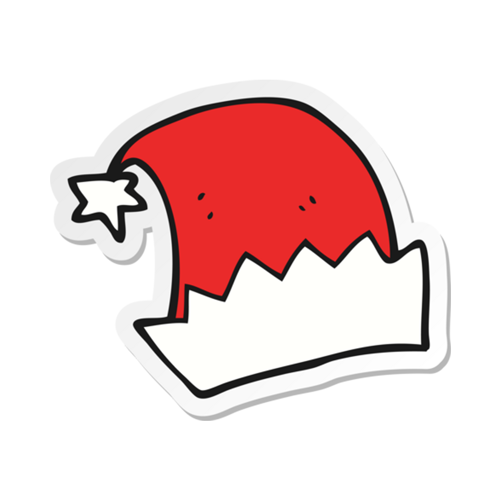 Santa Hat Sticker Transparent Picture