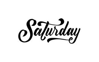Saturday Free Sticker PNG
