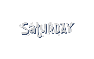 Saturday Sticker PNG