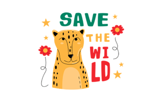 Save Animals Free Sticker PNG