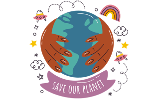 Save The Planet sticker PNG