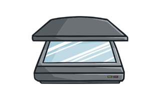 Scanner Sticker PNG