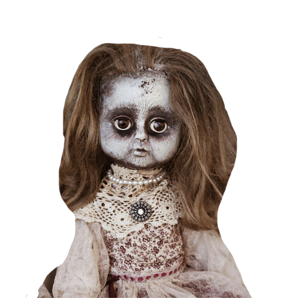 Scary Halloween Doll Transparent Clipart