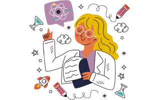 Scientist Free Sticker PNG