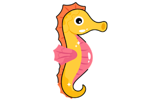 Seahorse Sticker PNG