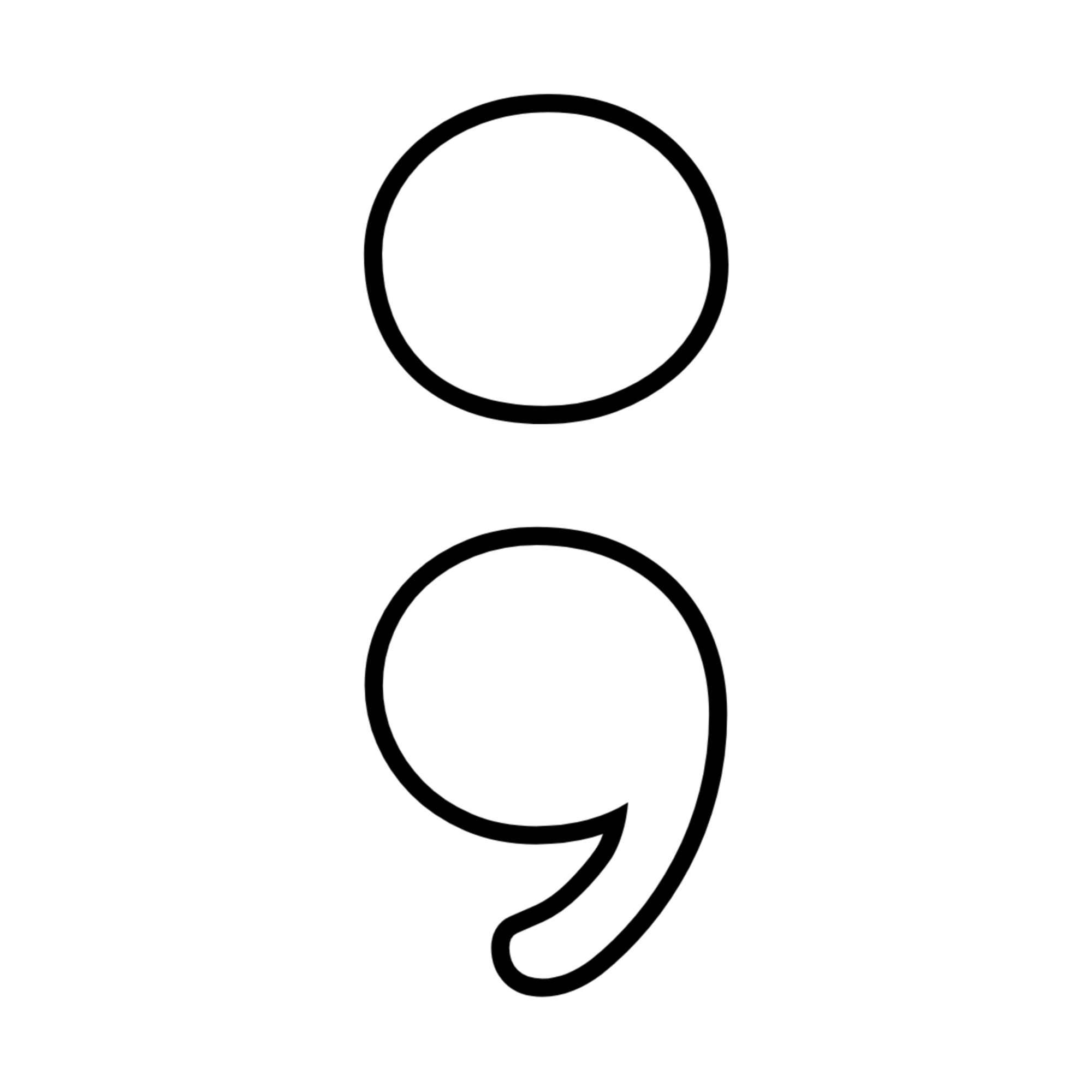 Semicolon  Transparent Image