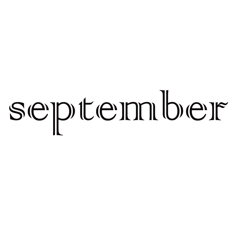 September  Transparent Clipart