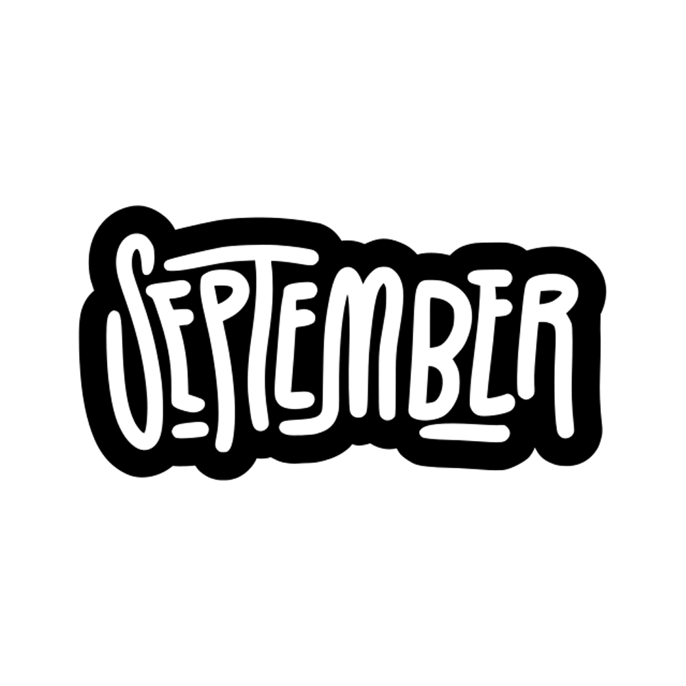 September Free Sticker Transparent Gallery