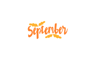 September Sticker PNG