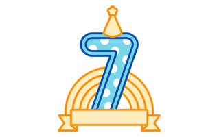 Seven Free Sticker PNG