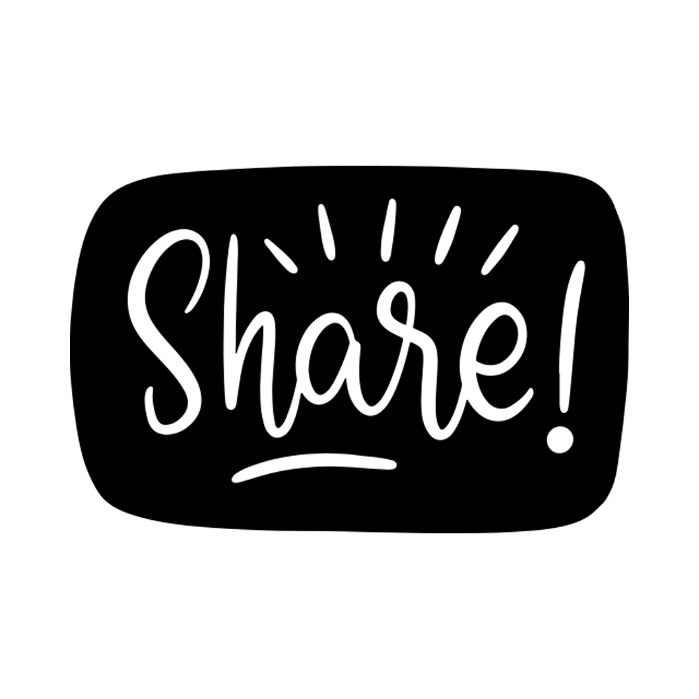 Share Sticker Transparent Image