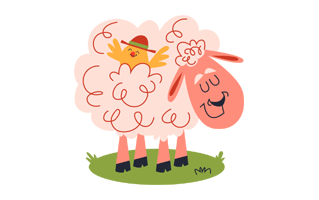 Sheep Free Sticker PNG
