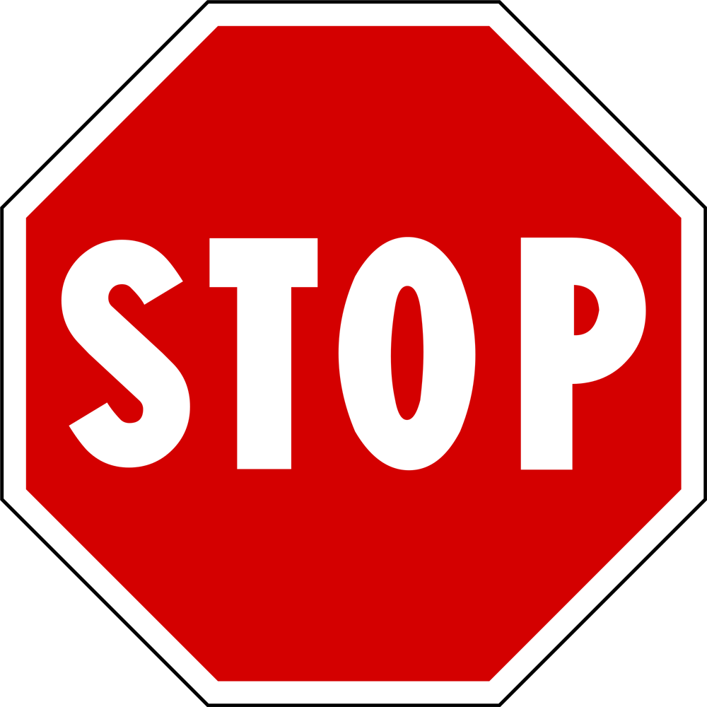 Sign Stop Transparent Image
