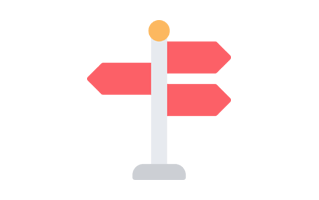 Signpost Sticker PNG