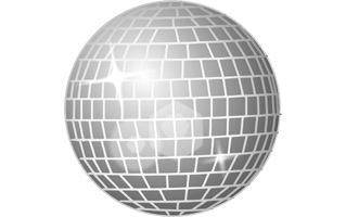 Silver Disco Ball PNG