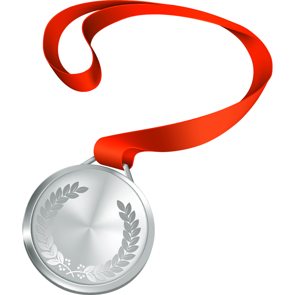 Silver Medal Transparent Clipart