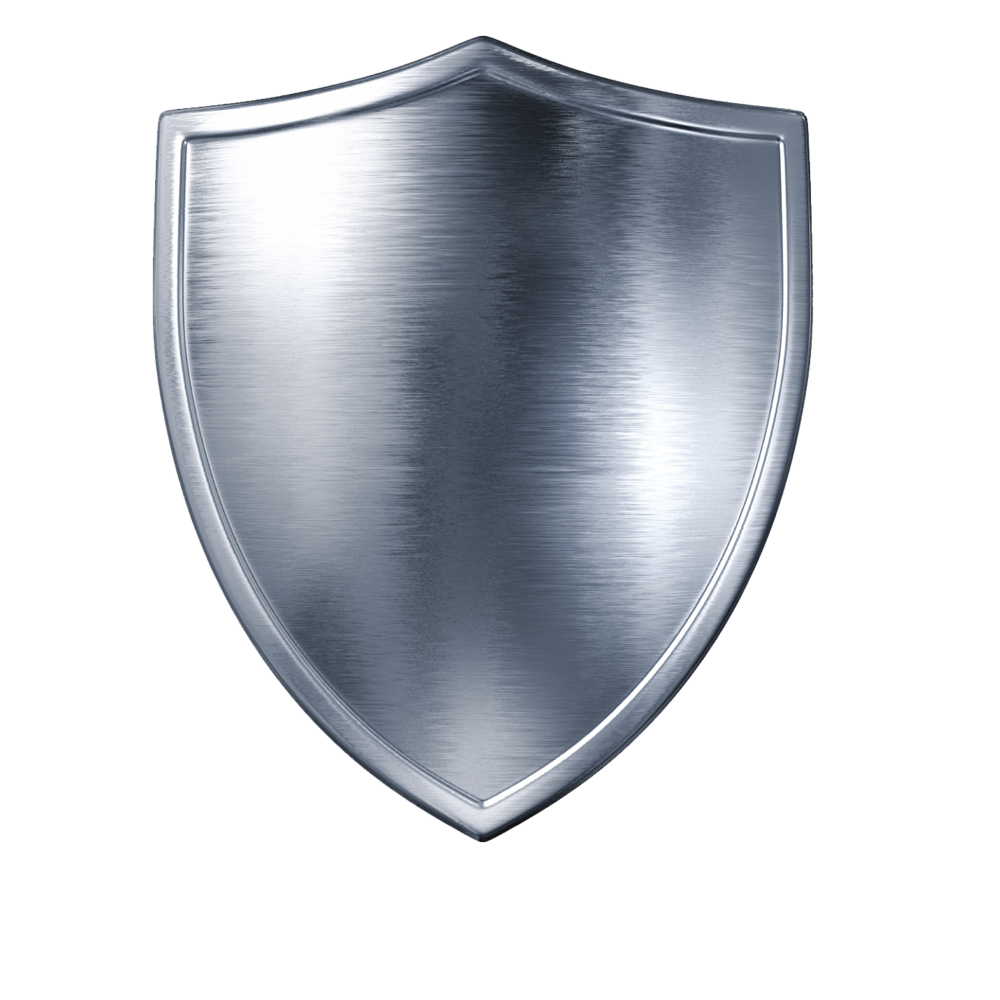 Silver Shield  Transparent Clipart
