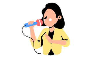 Sing Free Sticker PNG