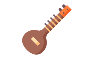 Sitar Free Sticker PNG