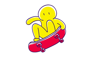 Skate Sticker PNG