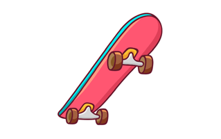 Skateboard Free Sticker PNG