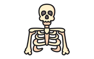 Skeleton Sticker PNG