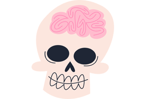 Skull Free Sticker PNG