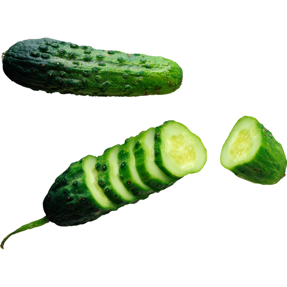 Sliced Cucumber  Transparent Picture