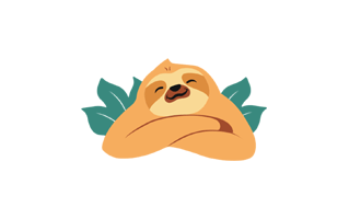 Sloth Sticker PNG