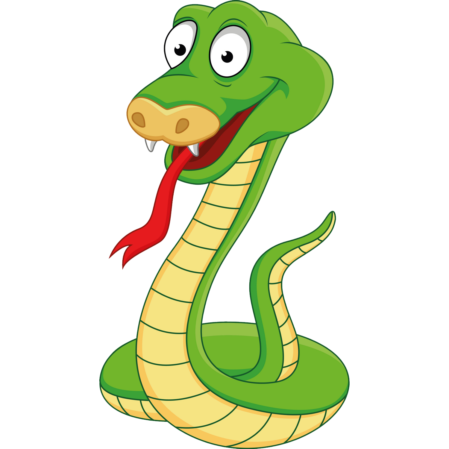 Snake Cartoon  Transparent Clipart