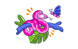 Snake Sticker PNG