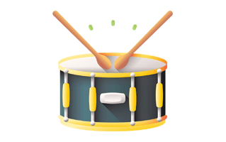 Snare Drum Free Sticker PNG