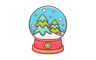 Snow Ball Sticker PNG