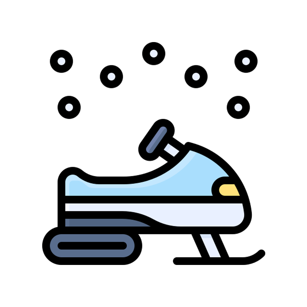 Snow Bike Free Sticker Transparent Image