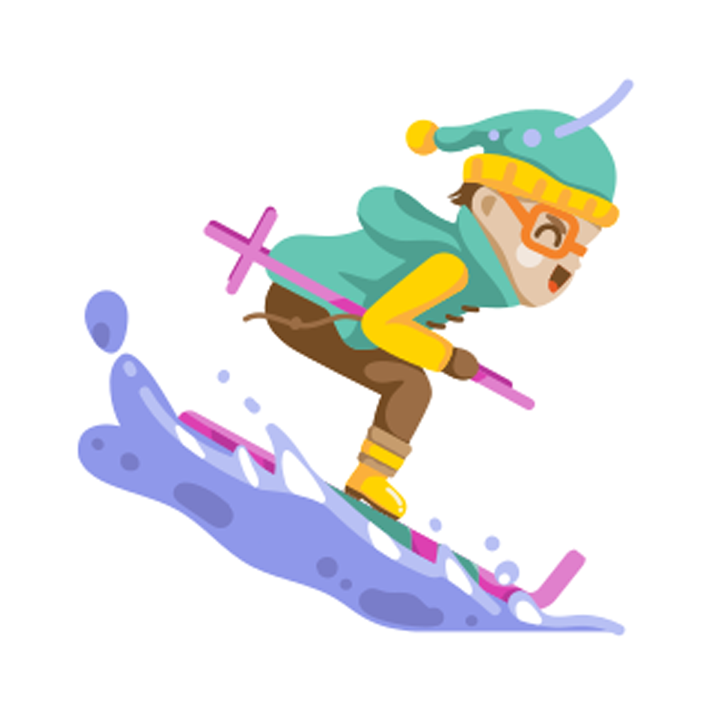 Snow Bike Free Sticker Transparent Clipart