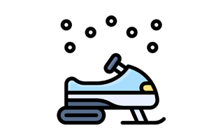 Snow Bike Free Sticker PNG