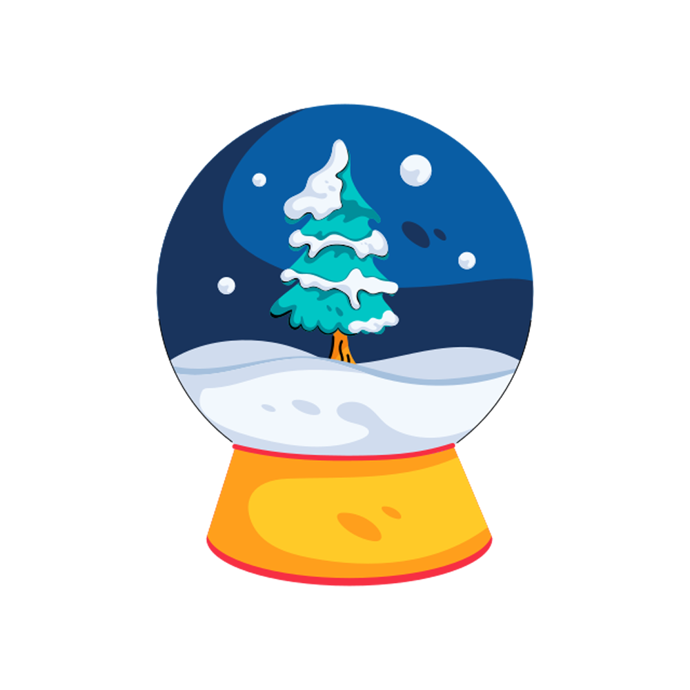 Snow Globe Free Sticker Transparent Photo