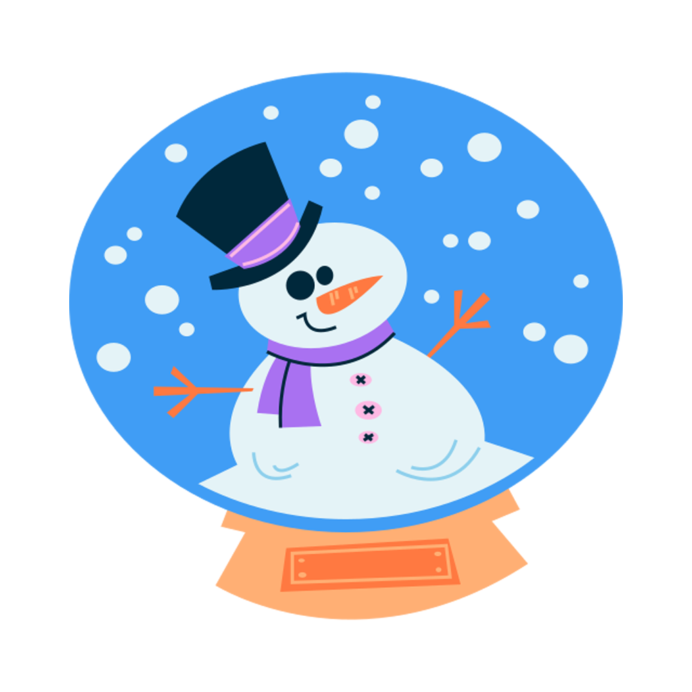 Snow Globe Free Sticker Transparent Picture