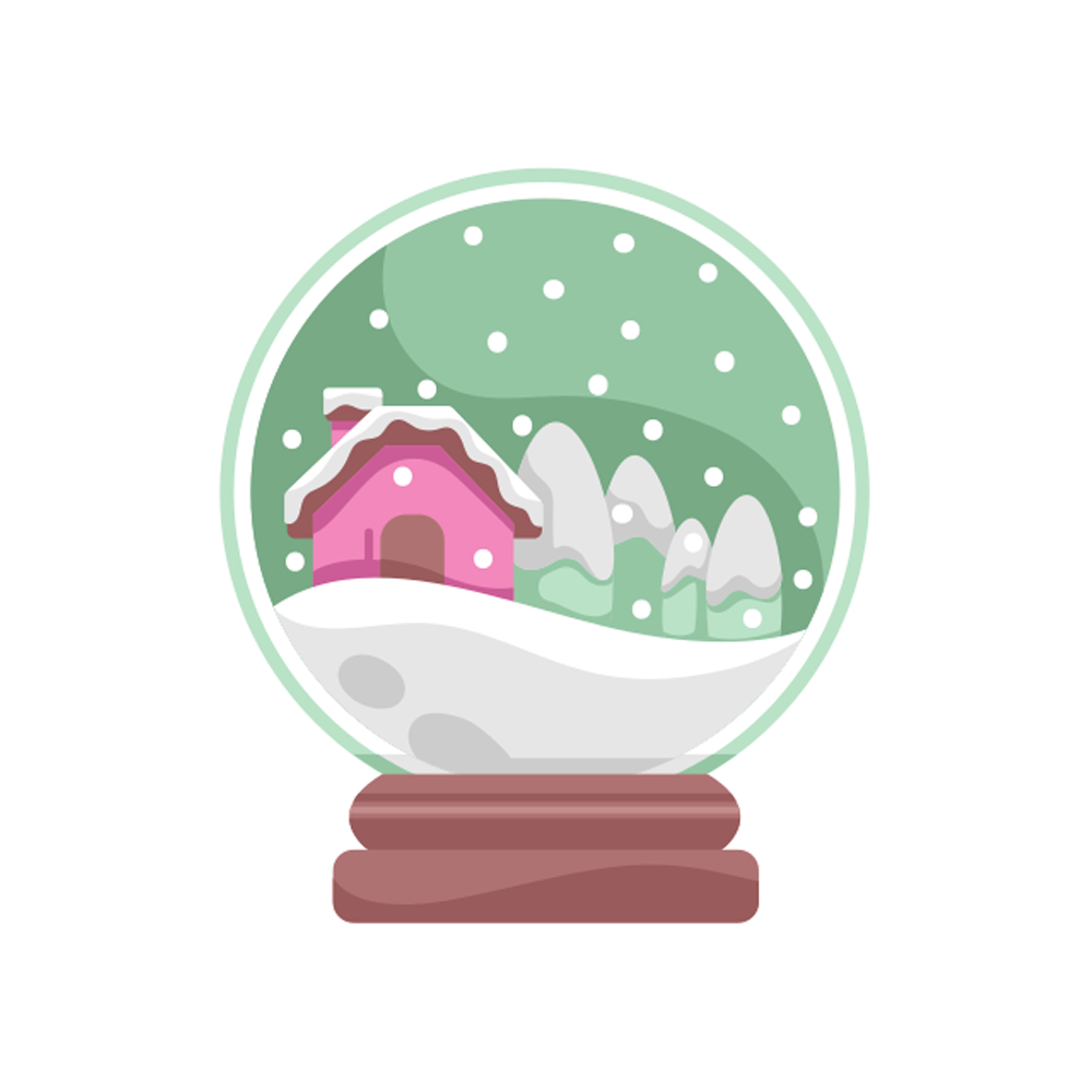 Snow Globe Free Sticker Transparent Clipart