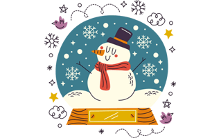 Snowball Free Sticker PNG