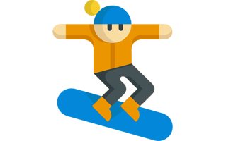 Snowboard Sticker PNG