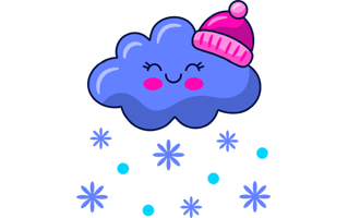 Snowing Sticker PNG