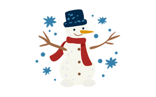 Snowman Free Sticker PNG