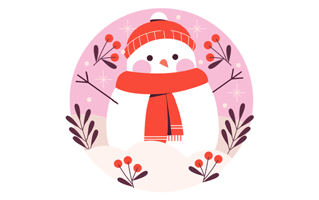 Snowman Sticker PNG