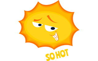 So Hot Sticker PNG