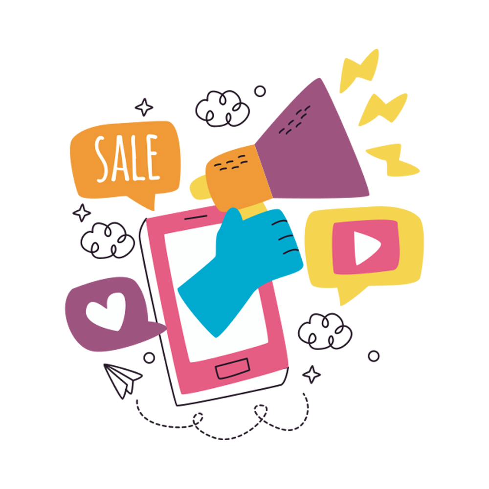 Social Media Marketing Free Sticker Transparent Picture