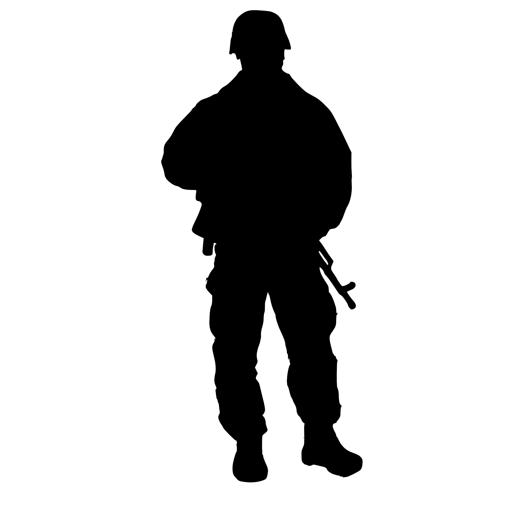Solider Silhouette  Transparent Clipart